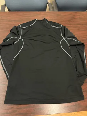 Nike Golf Mens Dri-Fit Black Long Sleeve Athletic Tee Size Medium thumbnail 2
