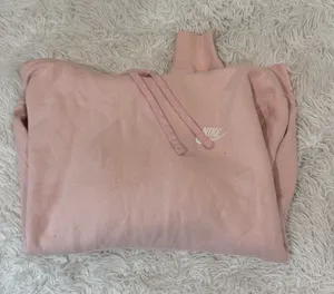 Nike Women’s Blush Pink Cowl Pullover Sweatshirt thumbnail 1