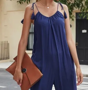 Tassel Tie Shoulder Cami Jumpsuit thumbnail 2