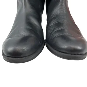 Sam Edelman‎ Black Leather Suede Knee High Boots Size 8M Side Zip thumbnail 3