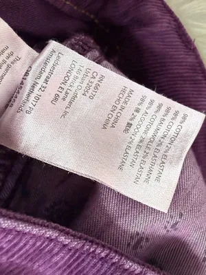 Pilcro Corduroy Wide Leg Pants Size 24 Purple High Rise Anthropologie thumbnail 6