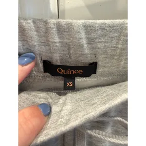 Quince NWOT XS Bundle SuperSoft Fleece Shorts & Organic Rib Long Sleeve Tee thumbnail 7