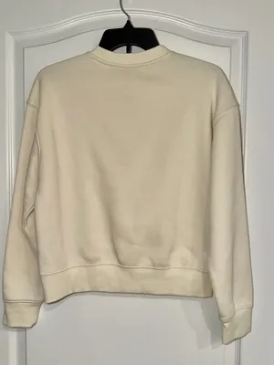 Reebok Cream Sweatshirt with Maroon RBK Logo thumbnail 2
