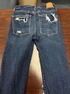 American Eagle Next Level Stretch Distressed Hi-Rise Jegging Jeans Size 2 Long thumbnail 4