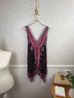 Free People Intimately Pink Sleeveless Gypsy Trapeze Slip Dress - Size - Small thumbnail 4
