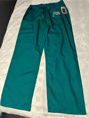 Cherokee Teal Unisex Scrub pants with Embroidered Logo size M thumbnail 1