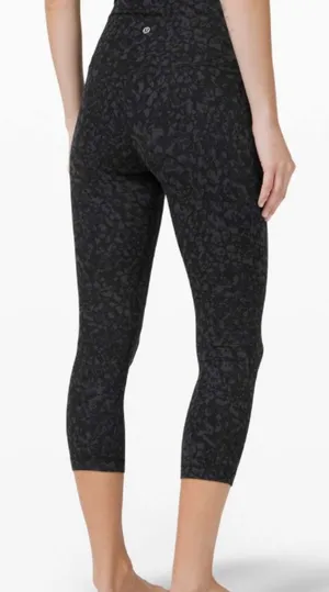 Lululemon Align Super High-Rise Crop 21" Wild Thing Camo Deep Coal Multi thumbnail 1