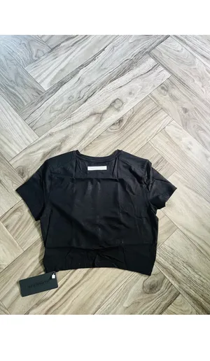 Alphalete Woman’s Premium Wrop SS Crop - Black, Size Small thumbnail 8