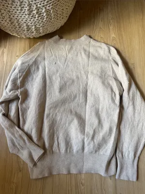 Lounge Crewneck Sweater in Cream thumbnail 5
