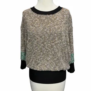 By Malene Birger Ansulta Sweater Womens S Brown Colorblock Italy Quiet Luxury thumbnail 3