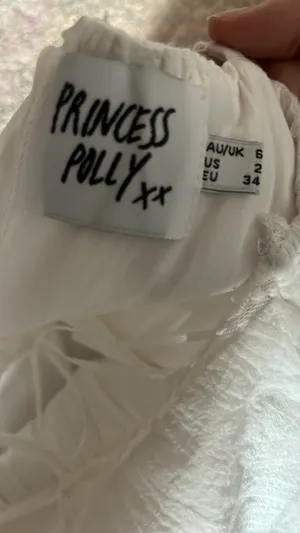 Princess Polly Dress White Mini thumbnail 2
