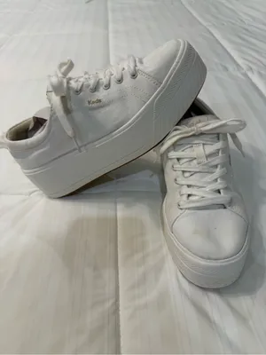 Keds White Platform Lace-Up Sneakers thumbnail 2