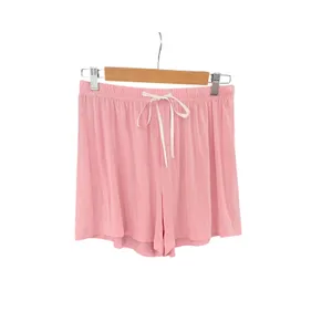 Women's Pink Pajama Lounge Set Medium Soft Button Front Sleepwear Shorts thumbnail 3