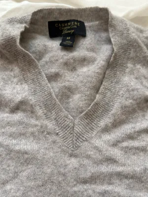 Nordstrom Light grey cashmere sweater thumbnail 3