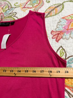 New York & Company women’s size XL pink sleeveless pullover pink top new thumbnail 4