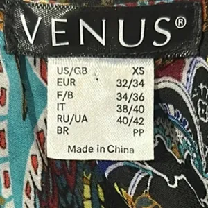 Venus Boho Print Ruffle Mini Dress Size XS Gypsy Hippie Summer Resortwear Vacay thumbnail 6