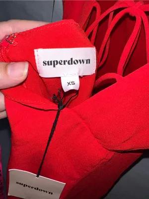 superdown‎ Vibrant Red Strappy Dress thumbnail 3