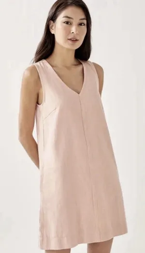 Zara Faux Suede Addison Shift Dress Pink Size Medium thumbnail 1