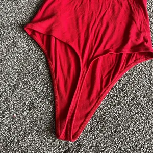 Aritzia Sunday Best - Red Ribbed Bodysuit thumbnail 3