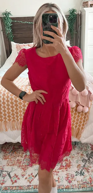 Nordstrom Pink Lace Dress thumbnail 3
