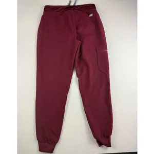 FIGS Women's Zamora Jogger Scrub Pants XS Burgundy thumbnail 9