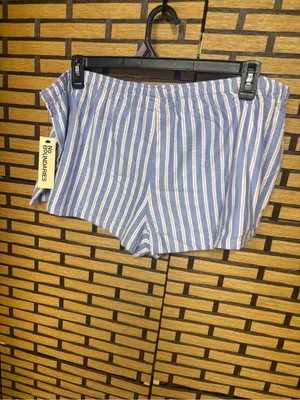 No boundaries blue stripe boxer sleep shorts size XXL thumbnail 2