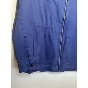 GAP‎ Women's Field Jacket Medium Midnight Blue Full Zip Utility NWT $108 Flaw thumbnail 7