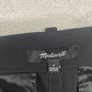 Madewell Pants Womens 4 Black The Fairbanks Mid Rise Office‎ Minimal NO085 thumbnail 9