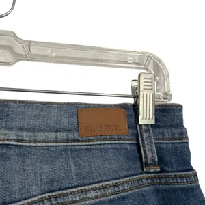 Judy Blue Distressed Skinny Jeans Blue Mid Rise Raw Hem Cuffed‎ Denim 30x28 thumbnail 9