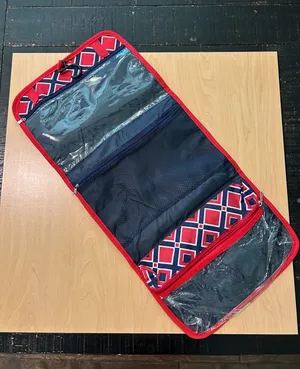 Travel Organizer Pouch - Navy‎ and Red thumbnail 1