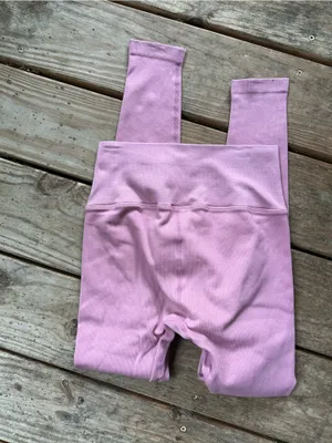 Spiritual Gangster Love Sculpt leggings light pink ribbed xs/ small thumbnail 4