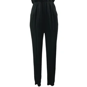 Lulus Learning to Fly Black Halter Sleeveless V Neck Faux Wrap Jumpsuit Size S thumbnail 5