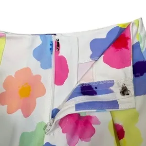 NWT White Fox Sunshine On My Mind Shorts‎ White Multicolor Floral Size Small thumbnail 2