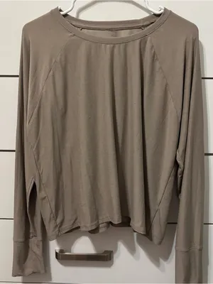 Beyond Yoga Tan Long Sleeve Top thumbnail 2