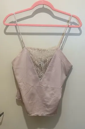 Tobi Lace satin tank top thumbnail 1