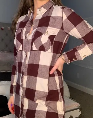 Altar'd State Flannel Dress thumbnail 2
