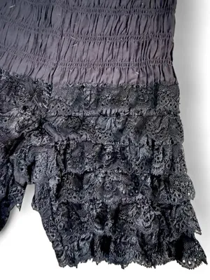Free people black lace bloomers thumbnail 2