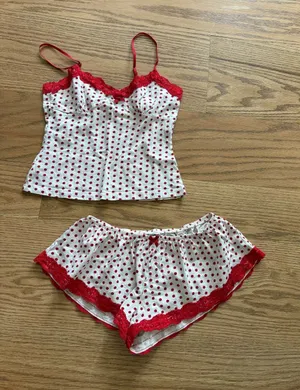 Frankie’s Bikinis polka dot lounge set thumbnail 1