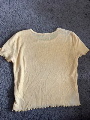Yellow American Eagle Baby Tee thumbnail 2