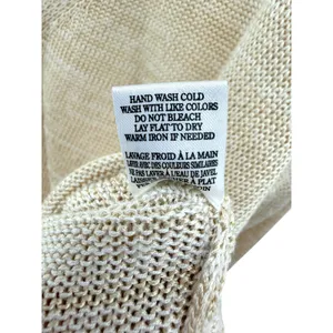 Z Supply Womens Beige Space Dye‎ Open Knit V-Neck Button Cardigan Lightweight L thumbnail 4