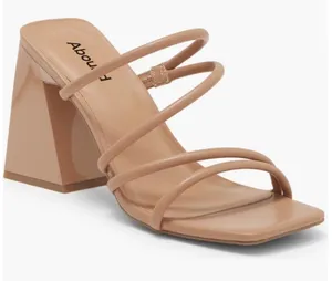 Abound Women's Nude Strappy Heeled Sandals 11 Vegan thumbnail 2