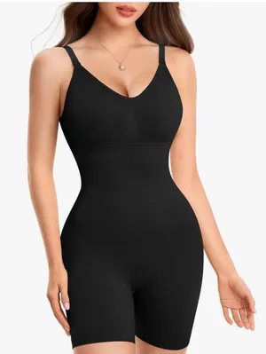Black High-Waist Seamless Shapewear Bodysuit Size XXL Washed But Never Worn thumbnail 1