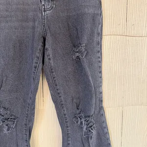 BDG Urban Outfitters Black High Rise Distressed Stretch Flared Jeans thumbnail 2
