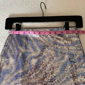 Revolve More To Come Ava Sequin Mini Skirt in Blue Multi Color SZ S thumbnail 13
