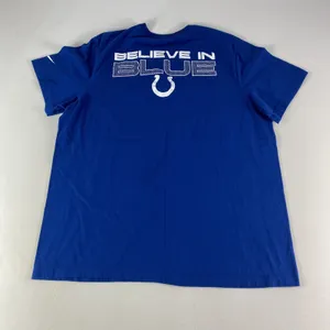 Nike Indianapolis Colts Shirt Mens XL Blue Athletic Cut Crew Neck Casual NFL thumbnail 2