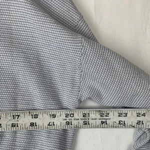 Varley x Barry's size xs gray knit pull over 1/4 zip Sweater waffle relaxed thumbnail 9