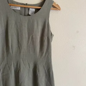 Vintage Sage Green Liz Claiborne Collection Structured Sheath Dress Sizw 2 thumbnail 2