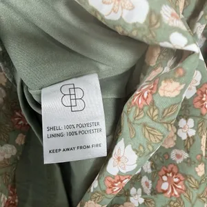 Baltic Born Size-L Womens Marta Midi Dress Floral 3/4‎ Sleeve Smocked Green thumbnail 6