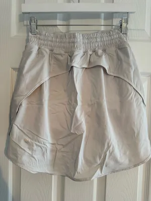 White Lululemon Hotty Hot Skirt Long thumbnail 2