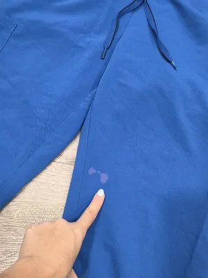 Jaanuu Blue Jogger Scrub Pants Large Tall LT nurse doctor thumbnail 5